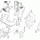 Prowler XTX Console and floor panel assembly