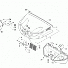 Prowler HDX Hood and headlight assembly
