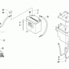 Prowler XT Battery and starter motor assembly