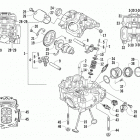 Prowler XT Cylinder head and camshaft  /  valve  assembly