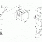 Prowler XTX Battery and starter motor assembly