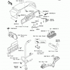 Mule 3010 Diesel 4X4 (KAF950-D8F) Наклейки предупреждения