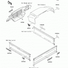 Mule 3010 Diesel 4X4 (KAF950-D8F) Наклейка -(красная),(зеленая)