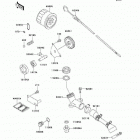 Mule 3010 4X4 (KAF620-E7F) Масляный и водяной насос. фильтр масленый