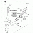 Mule 3010 4X4 (KAF620-E7F) Передняя подвеска