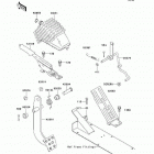 Mule 3000 (KAF620-G8F) Педаль и рычаг тормоза