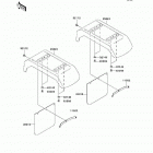 Mule 3010 Diesel 4X4 (KAF950-D8F) Заднее крыло