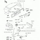 Mule 3010 4X4 (KAF620-E7F) Наклейки предупреждения