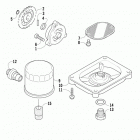 Prowler 650 XT Oil filter  /  pump assembly