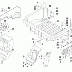 Prowler XT Rear body panel and cargo box assembly