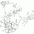 Prowler 550 Rear and parking brake assembly