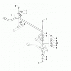 Prowler 650 XT Sway bar assembly