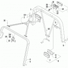 Prowler XTX Canopy and taillight assembly