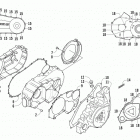 Prowler Clutch  /  v-belt  /  magneto cover assembly