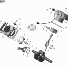 Maverick MAX 1000, STD, XRS, XRS-DPS Коленвал,поршень и цилиндр