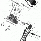 Maverick MAX 1000, STD, XRS, XRS-DPS Головка цилиндров задняя часть