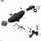 Commander LTD 1000 Коллектор воздухозаборника и корпус дросселя