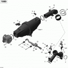 Commander STD, XT, X, 1000 EFI Коллектор воздухозаборника и корпус дросселя