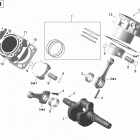 Commander STD, XT, X, 1000 EFI Коленвал,поршень и цилиндр