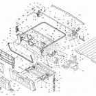 Commander STD, XT, X, 1000 EFI 09- rear cargo box 1 common parts