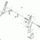 Commander STD, XT, X, 1000 EFI Задняя подвеска