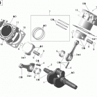 Commander 1000 Коленвал,поршень и цилиндр