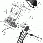 Commander 800 Головка цилиндров задняя часть