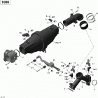 Commander 1000 Коллектор воздухозаборника и корпус дросселя