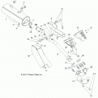 R13WH76AG/AR/EAH/EAI RANGER 800 CREW Глушитель