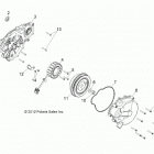 R13WH76AG/AR/EAH/EAI RANGER 800 CREW Engine, stator and flywheel