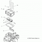 R13WH76AG/AR/EAH/EAI RANGER 800 CREW Engine, piston and cylinder
