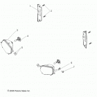 R13WH76AG/AR/EAH/EAI RANGER 800 CREW Electrical, headlights, taillights and bulbs