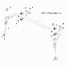 R14TH90DG RANGER 900 DIESEL Suspension, rear stabilizer bar