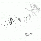 R13VH57FX RZR 570 EFI INTL Маслянный насос