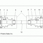 R151DPD1AA/2D RANGER HST Drive train, front half shaft