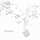 R13WH76AG/AR/EAH/EAI RANGER 800 CREW Brakes, pedal and master cylinder mounting