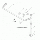 R13WH76AG/AR/EAH/EAI RANGER 800 CREW Suspension, rear stabilizer bar