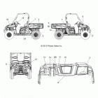 R14TH76AA/AC/EAS/AAC/ACC/EASC RANGER 800 Наклейки