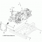 R13WH76AG/AR/EAH/EAI RANGER 800 CREW Крепеж КПП