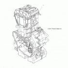 R12VH57AD RZR 570 EFI Engine, long block