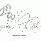 R13WH76AG/AR/EAH/EAI RANGER 800 CREW Drive train, clutch cover