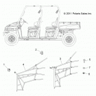 R13WH50AG/AH/AR/AX RANGER 500 CREW MIDSIZE Body, side nets