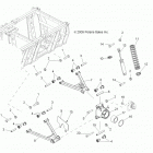 R16RAA76AA/AJ RGR 800 6X6 Suspension, a-arms, mid drive and rear drive