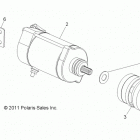 R14TH76AA/AC/EAS/AAC/ACC/EASC RANGER 800 Стартер