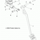 R13RH45AG RANGER 400 MIDSIZE Brakes, pedal and master cylinder mounting