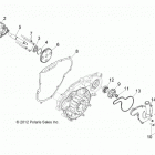 R14TH76AA/AC/EAS/AAC/ACC/EASC RANGER 800 Engine, oil pump and water pump