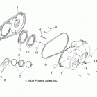 R14TH76AA/AC/EAS/AAC/ACC/EASC RANGER 800 Drive train, clutch cover