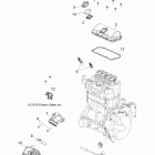R14TH76AA/AC/EAS/AAC/ACC/EASC RANGER 800 Engine, throttle body and valve cover