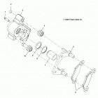 R14RH57AA/AC/AR/6EAZ RANGER 570 EFI Brakes, caliper, rear