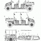 R14WH57AA/AC/AR/6EAT RANGER CREW 570 EFI Наклейки